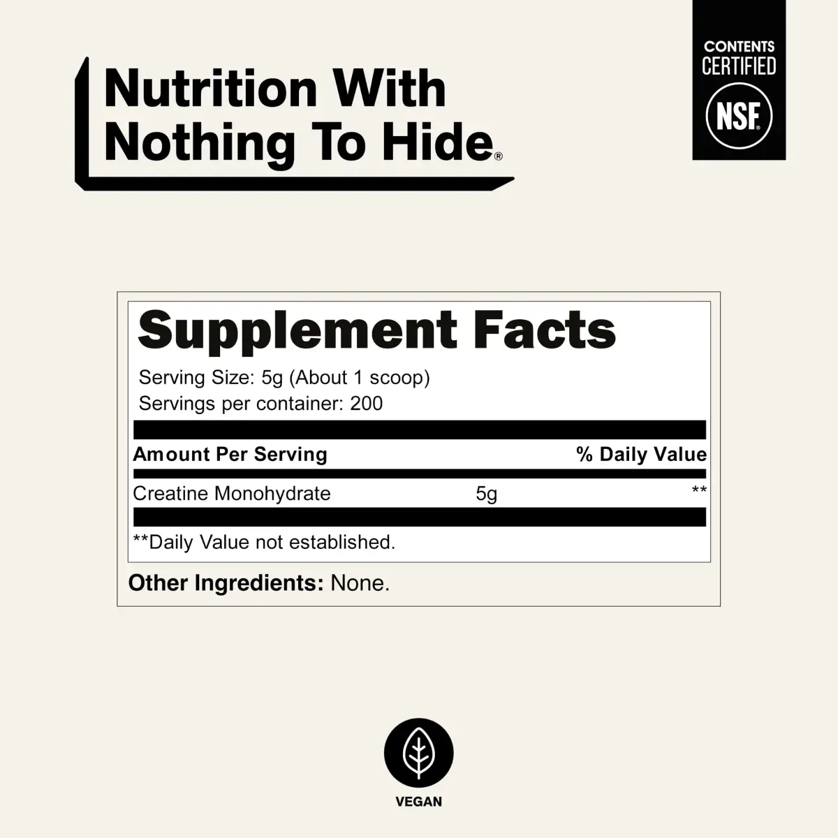 NAKED Pure Micronized Creatine Monohydrate Powder 1000g (35.2 oz) | NSF Certified Vegan Muscle Building Supplement - view 5