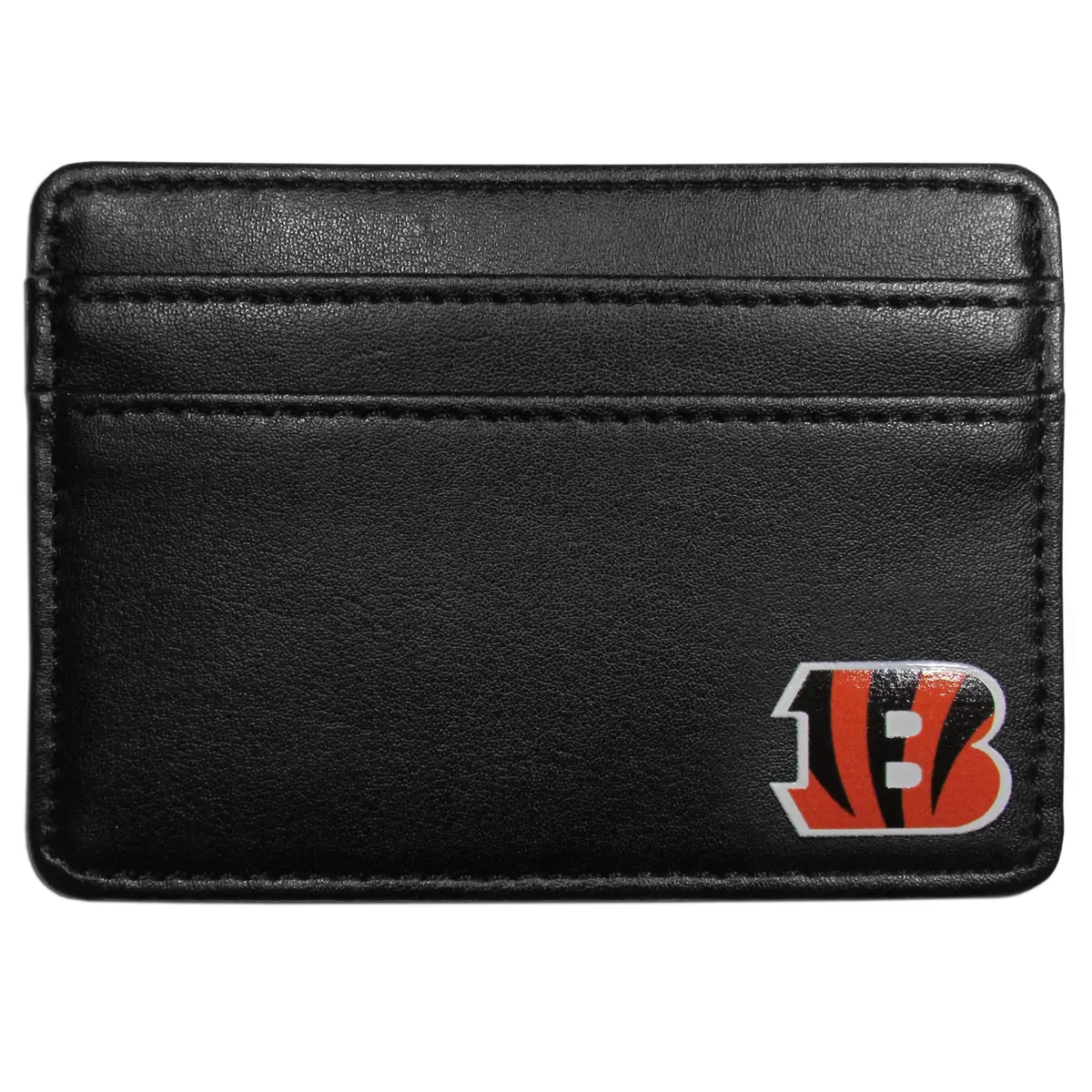 Siskiyou NFL Cincinnati Bengals Weekend Wallet, Black | Slim Leather Fan Wallet for Sports Fans - main product image
