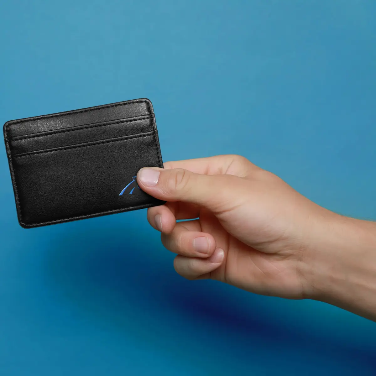 Siskiyou NFL Carolina Panthers Wallet, Black | Slim Leather Weekend Accessory - view 4