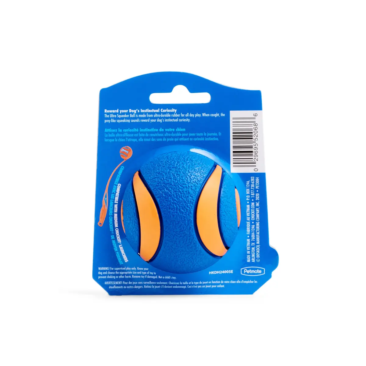 Chuckit! Ultra Squeaker Ball Fetch Toy Medium 7.6 cm (3 in) | Durable Natural Rubber Dog Toy - view 5