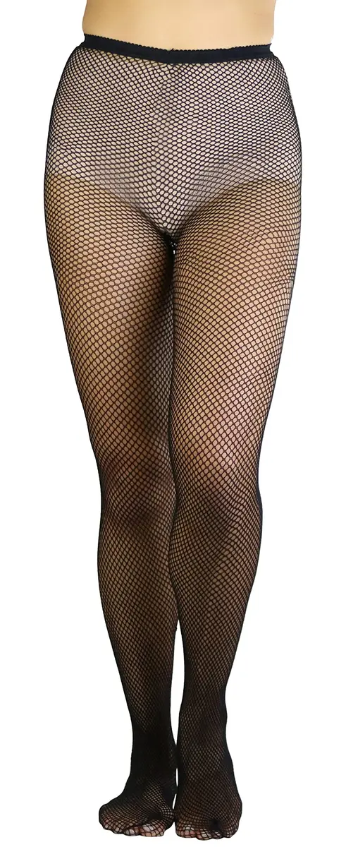 ToBeInStyle Women's Fishnet Full Footed Panty Hose Tights Hosiery - Queen Size - Black | Versatile, Sexy & Comfortable (70-120 chars) - main product image