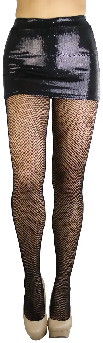 ToBeInStyle Women's Fishnet Full Footed Panty Hose Tights Hosiery - Queen Size - Black | Versatile, Sexy & Comfortable (70-120 chars) - view 5