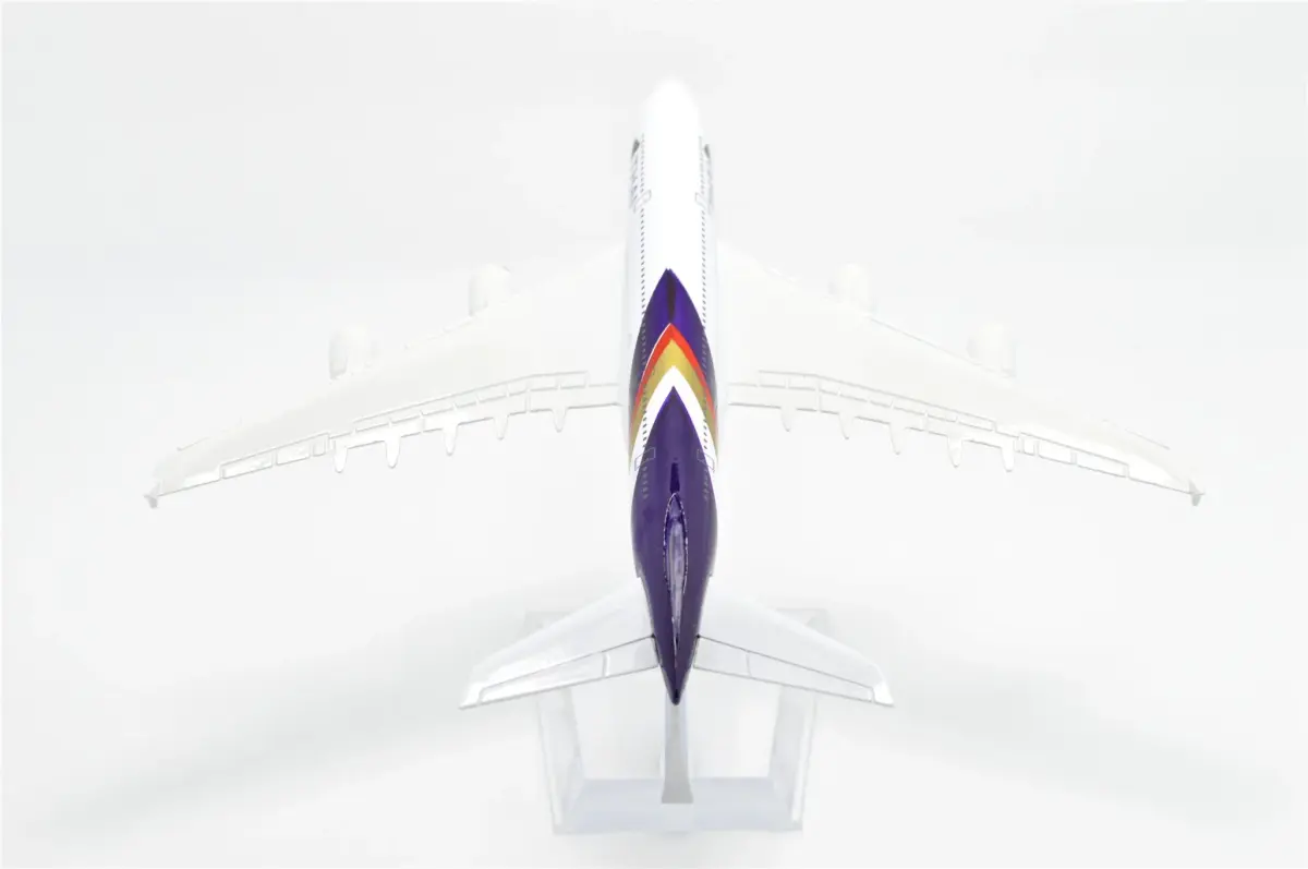 TANG DYNASTY Thai Airways Air Bus A380 Metal Airplane Model 16cm (6.3 inches) | Die-cast Collectible - view 7