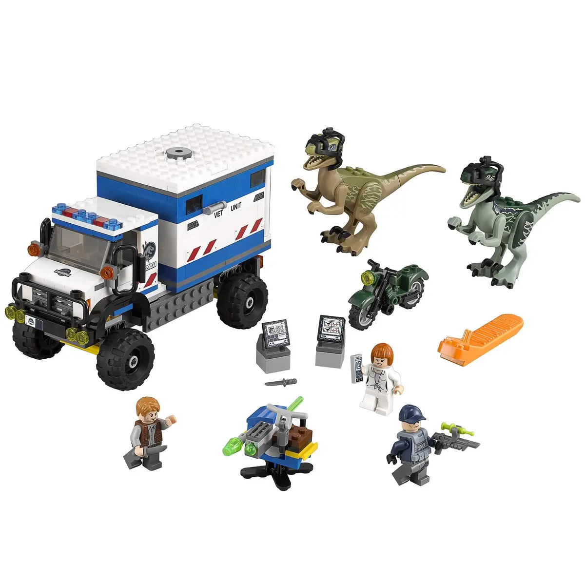 LEGO Jurassic World Raptor Rampage 75917 Building Kit | Dinosaur Attack Scene for Kids 6-12 - main product image