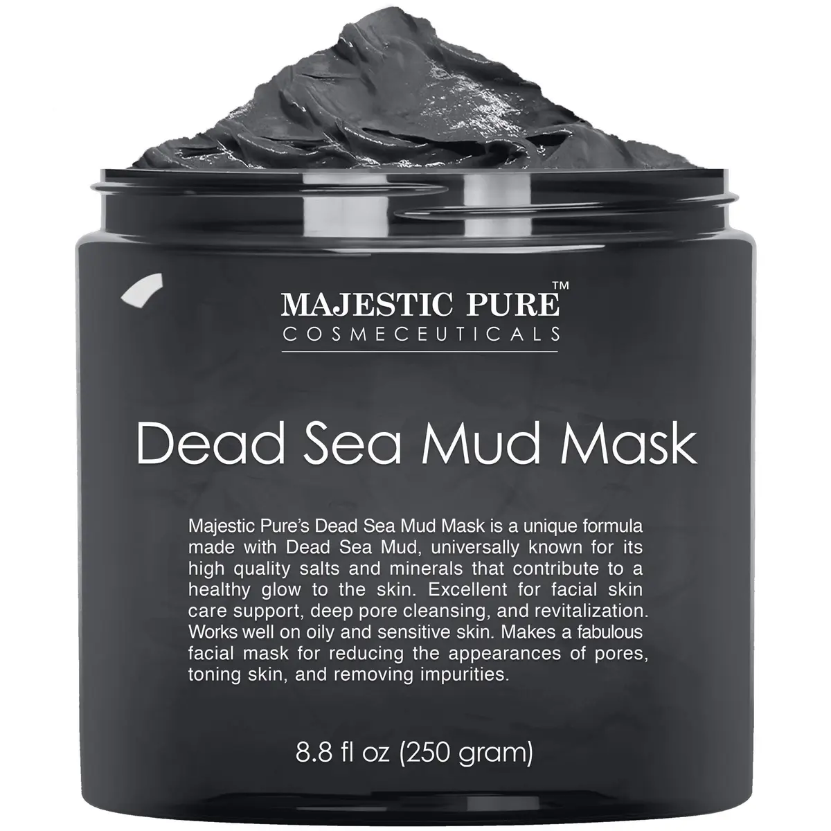 Majestic Pure Dead Sea Mud Mask for Face & Skin Care - 8.8 Oz | Improves Elasticity & Minimizes Pores - main product image