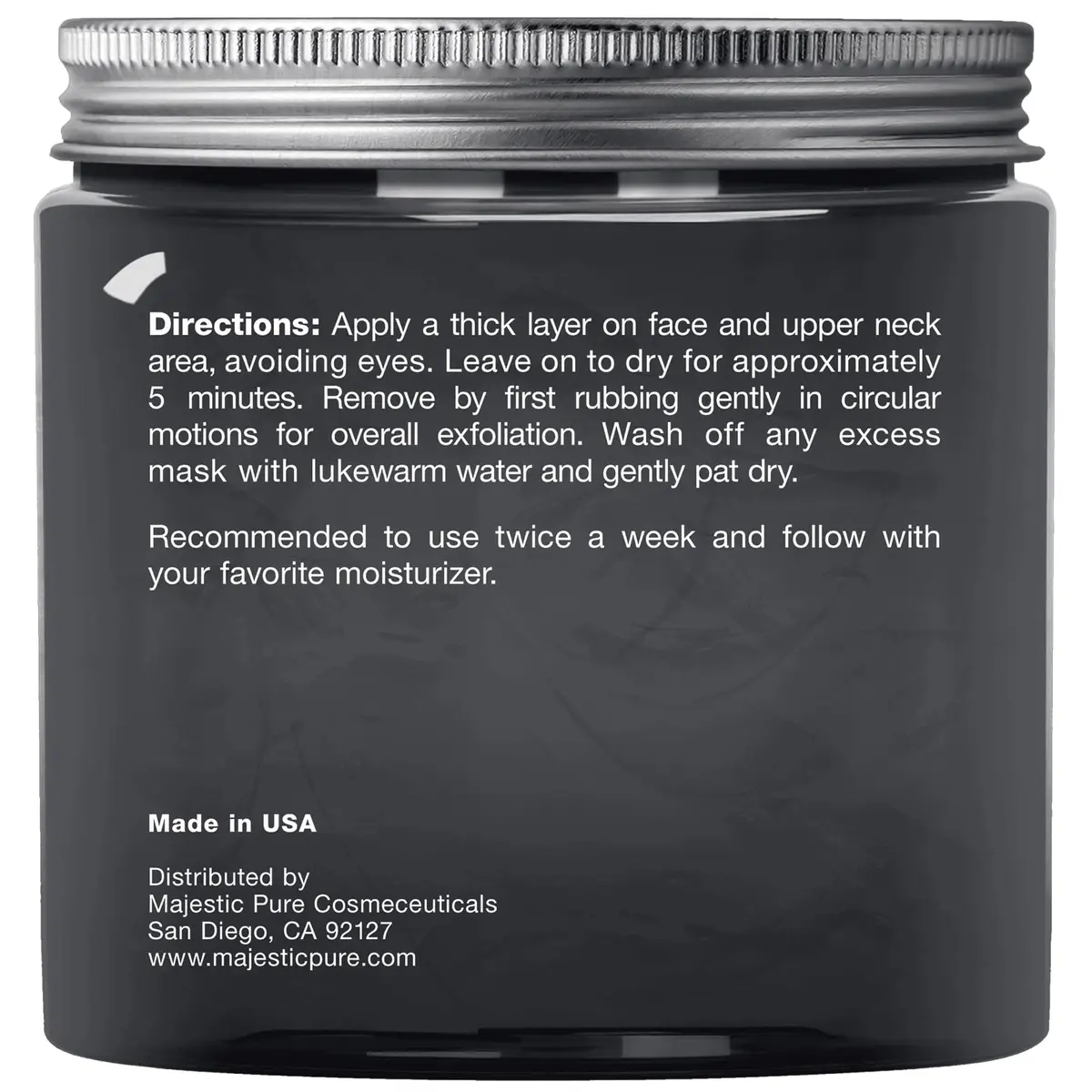 Majestic Pure Dead Sea Mud Mask for Face & Skin Care - 8.8 Oz | Improves Elasticity & Minimizes Pores - view 3