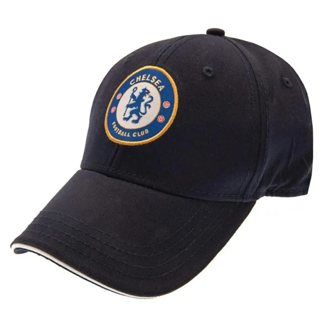 Chelsea FC Unisex Baseball Cap One Size Navy Blue | Classic Team Logo Fit - view 3