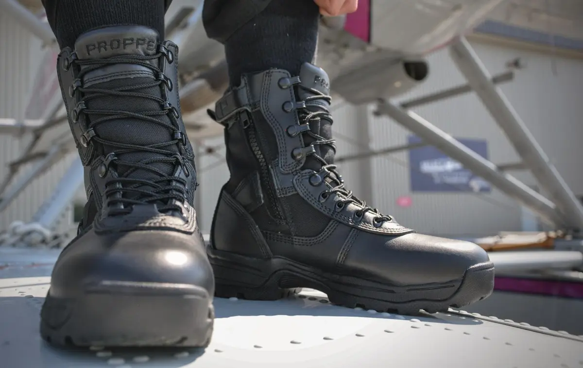 Propper Series 100 8" Side Zip Tactical Boot, Black, 10.5 M US | Durable Law Enforcement Footwear - view 2