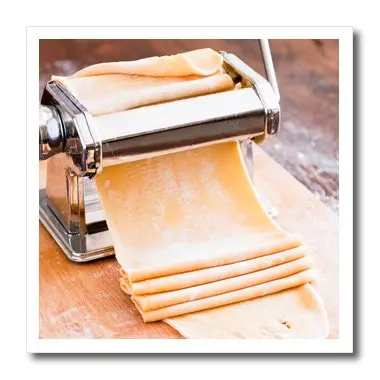 3dRose Pasta Machine 8-inch Iron-on Heat Transfer for White Material | Transparent, High Heat Resistant - view 3