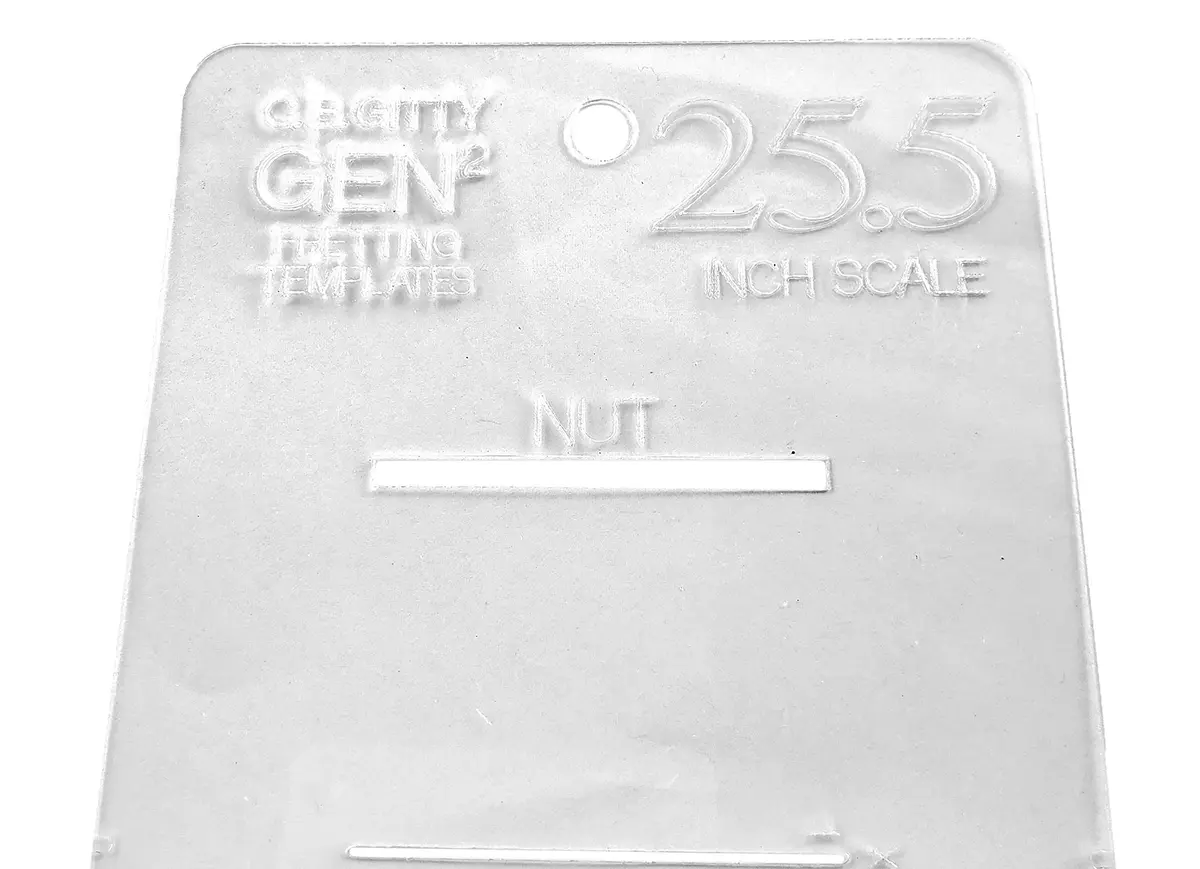 C. B. Gitty 25.5-inch GEN2 Fretting Scale Marking Template for Guitars | Accurate Fret Positioning Tool - view 3