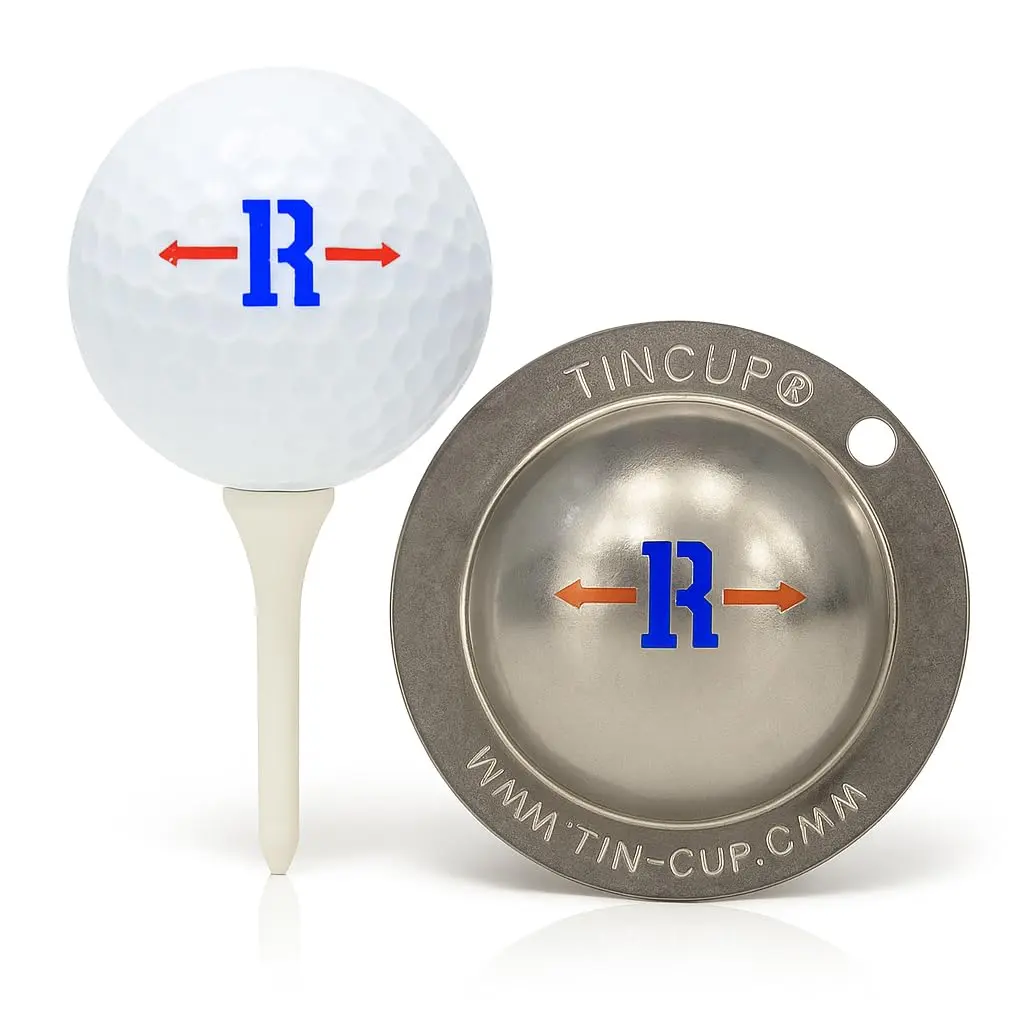 Tin Cup Alpha Players Cup R Golf Ball Stencil | Over 150+ Designs for Marking Golf Balls - main product image