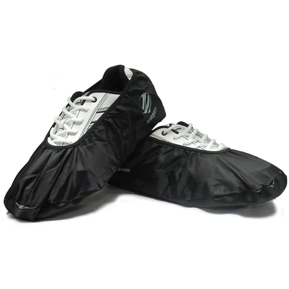 BOWLINGBALL Premium Bowling Shoe Protector Covers (Small (Up to Womens 4.5), Black) | Shoe Sole Moisture & Gunk Shield - main product image