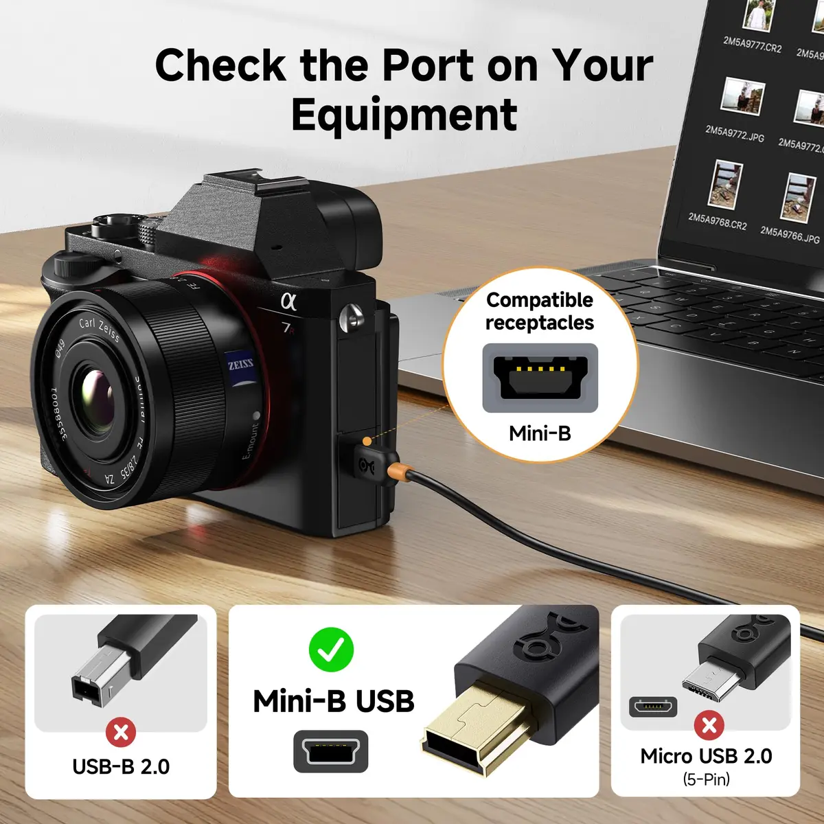 Cable Matters USB Type-C to Mini USB Cable, 6.6ft | Compatible with Legacy Devices & Modern Laptops - view 2