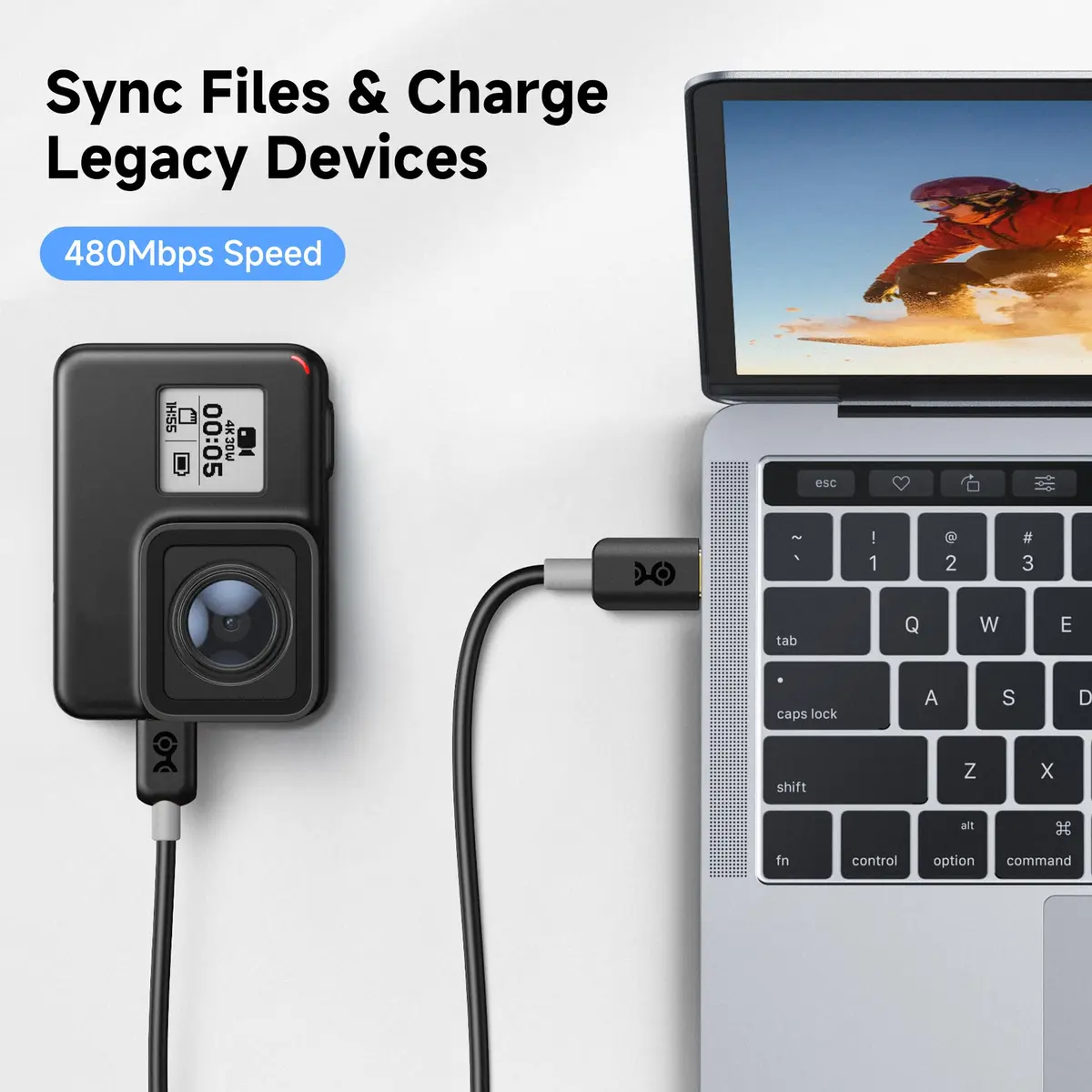 Cable Matters USB Type-C to Mini USB Cable, 3.3ft, Black | Data & Charging for Legacy Devices - view 4