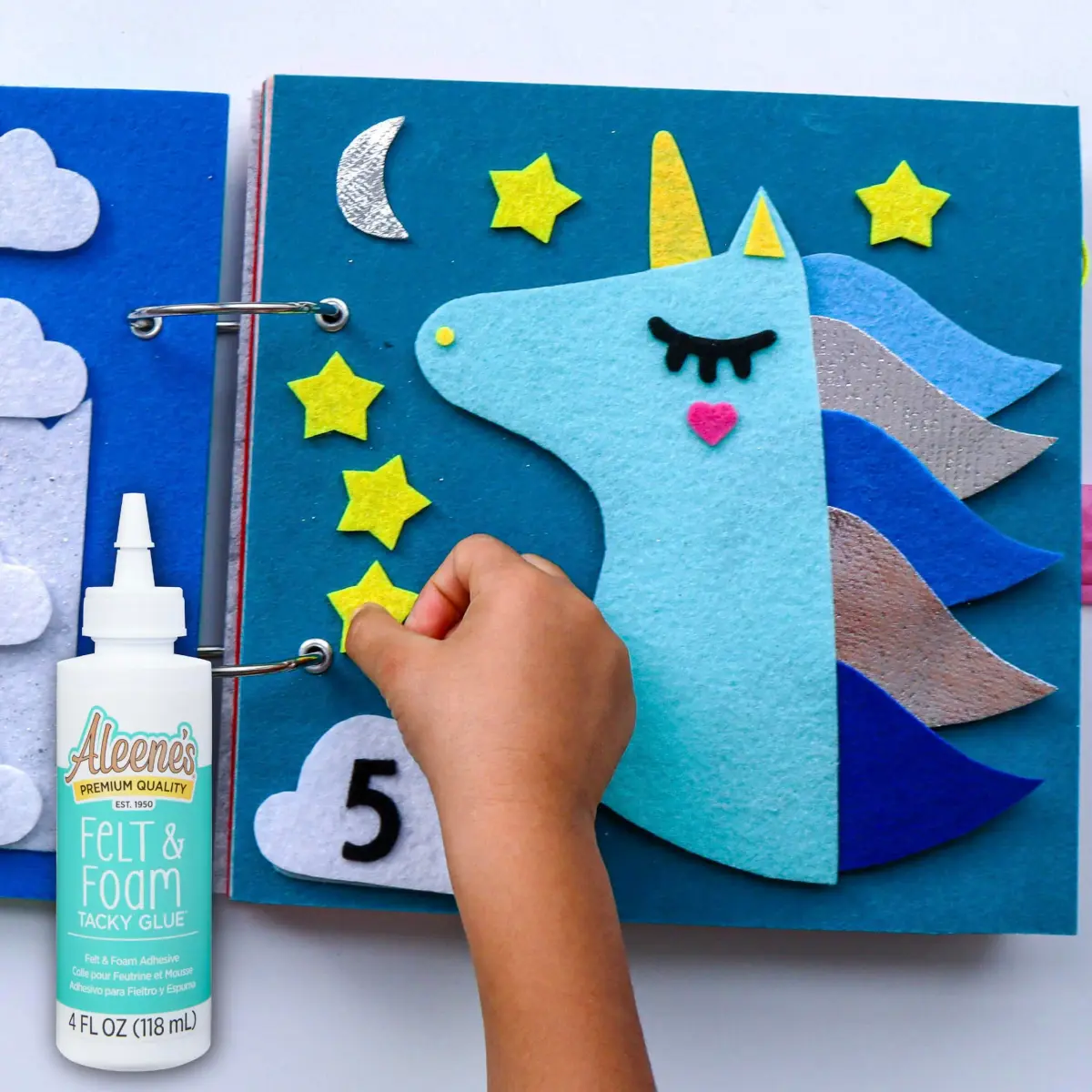 Aleene's Felt & Foam Tacky Glue 118ml (4 fl. Oz.) | Fast-Grab Craft Adhesive for DIY Projects - view 6