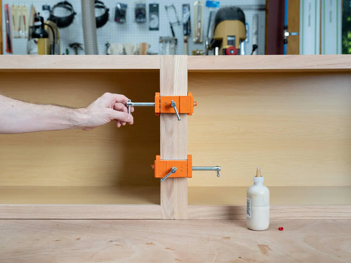 PONY Adjustable Clamp Pony Cabinet Claw | 4 inch opening, Aluminum, Face Frame Cabinet Installation - view 7