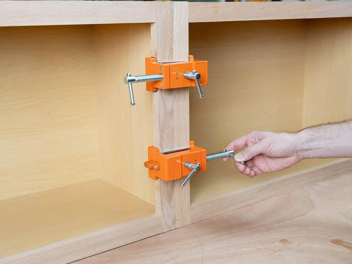 PONY Adjustable Clamp Pony Cabinet Claw | 4 inch opening, Aluminum, Face Frame Cabinet Installation - view 9