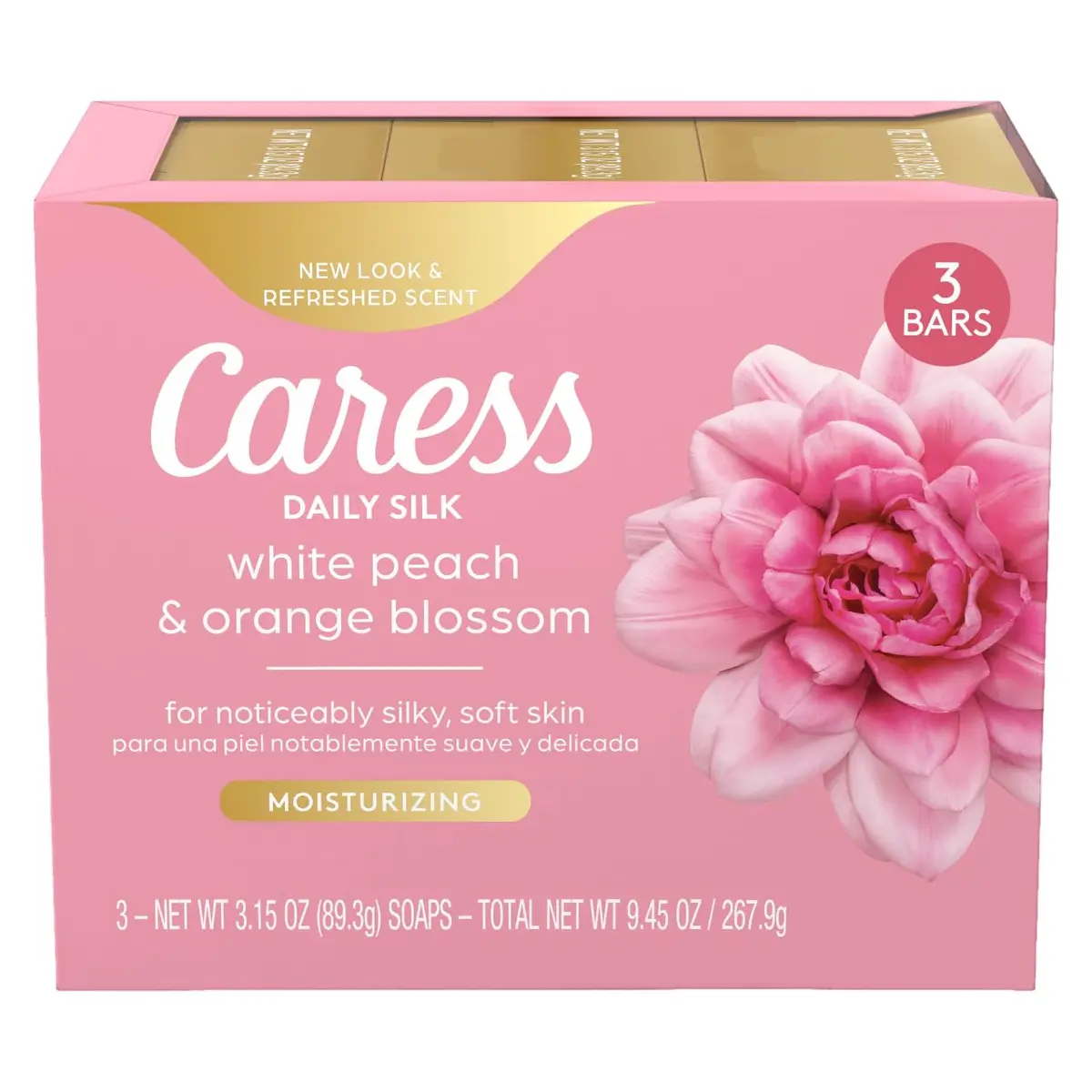 Caress Daily Silk Beauty Bar Soap 95ml (3.15 oz) | Silky Soft Skin & Elegant Fragrance - main product image