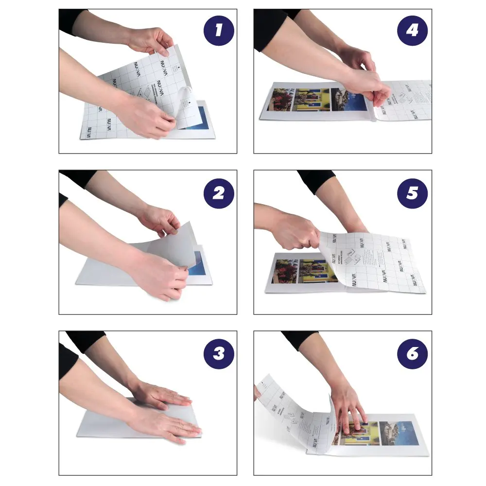 Aurora Self-Adhesive Laminating Pouches 9" x 12" | Clear, 3 mil, 50 Sheets, Single Sided - view 4