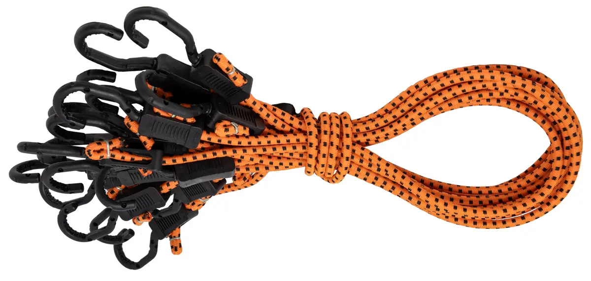 Kotap MABC-36 All-Purpose Adjustable Bungee Cords with Hooks, 36-Inch, Orange/Black, 10 Count | Versatile, Durable, Adjustable - main product image