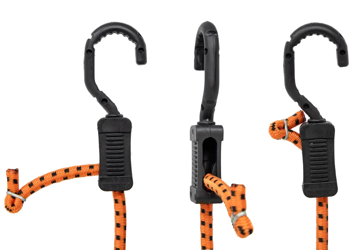 Kotap MABC-36 All-Purpose Adjustable Bungee Cords with Hooks, 36-Inch, Orange/Black, 10 Count | Versatile, Durable, Adjustable - view 3
