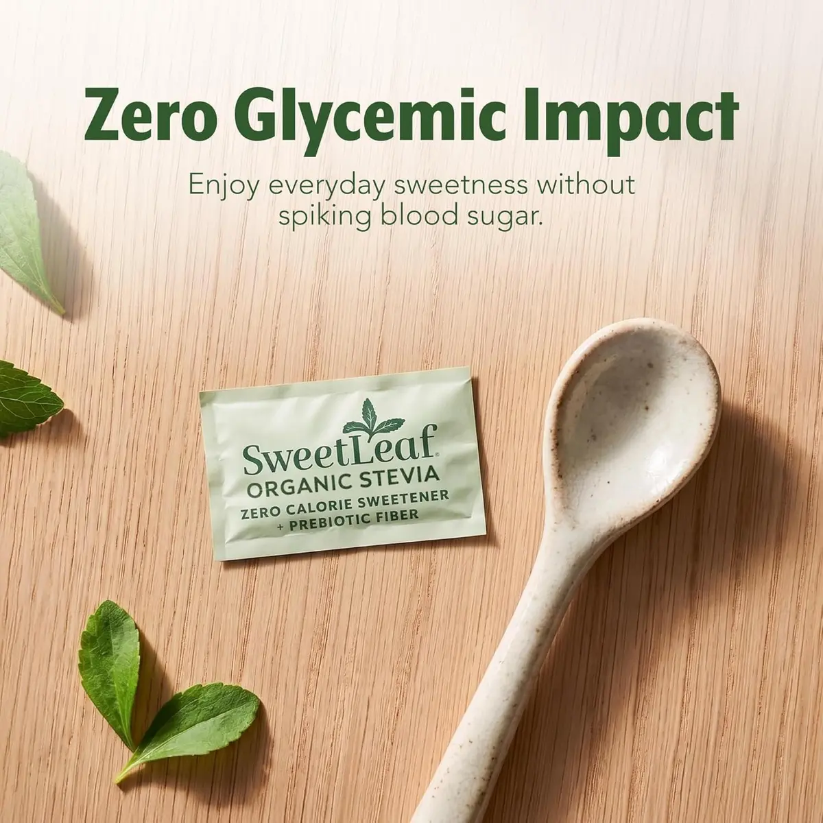 SweetLeaf Organic Stevia Powder Sweetener Sugar Free - 70 Packets (12 Pack) | Zero Calorie, Organic, Keto Friendly - view 7
