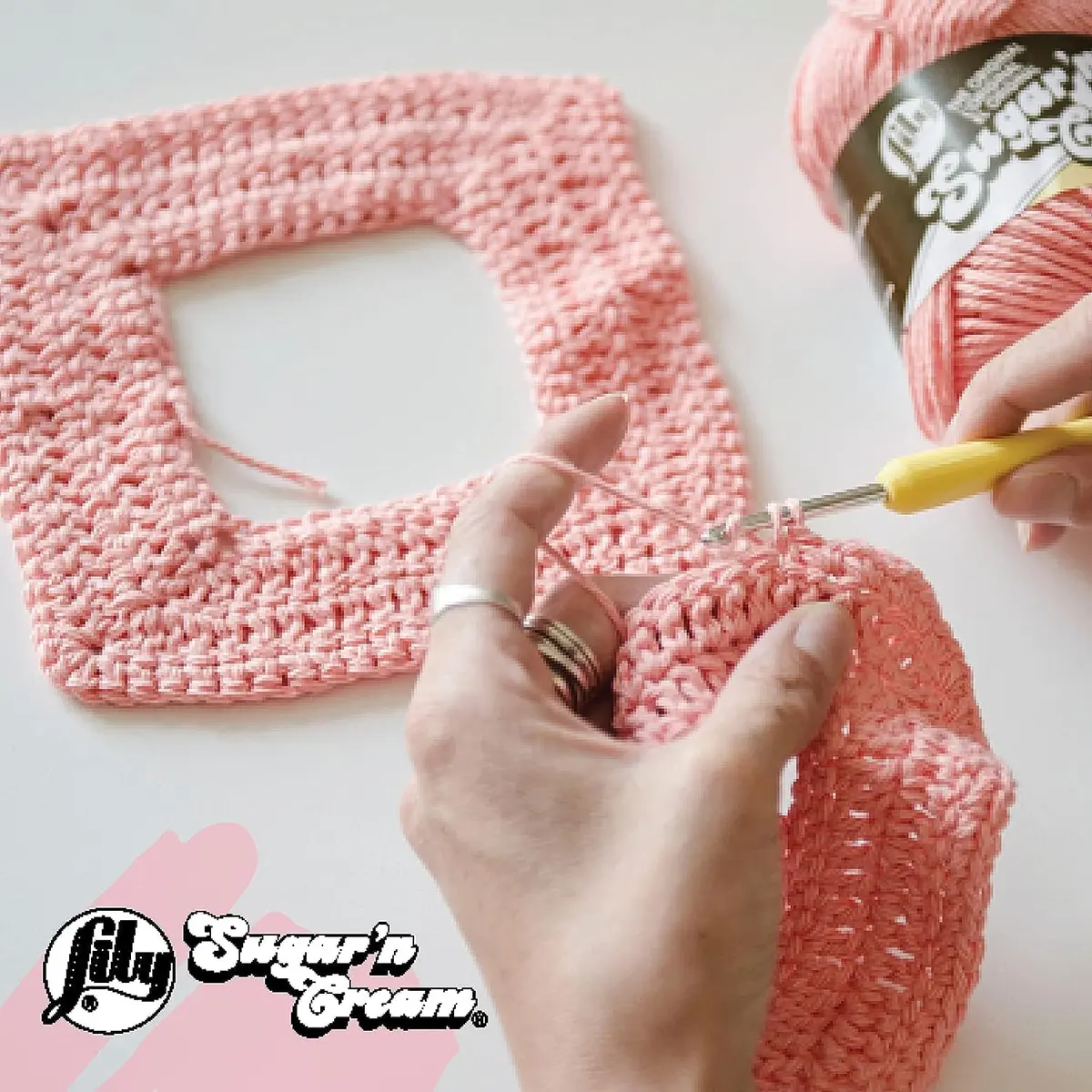 Lily Sugar 'N Cream Cotton Yarn 2.5oz Seabreeze | Versatile, Machine Wash & Dry - view 9