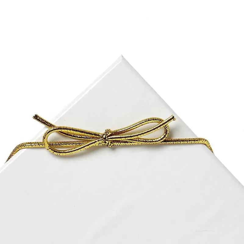 Paper Mart Gold Decorative Ribbon Trim 8" | Elegant Gift Wrapping Accessory - view 2