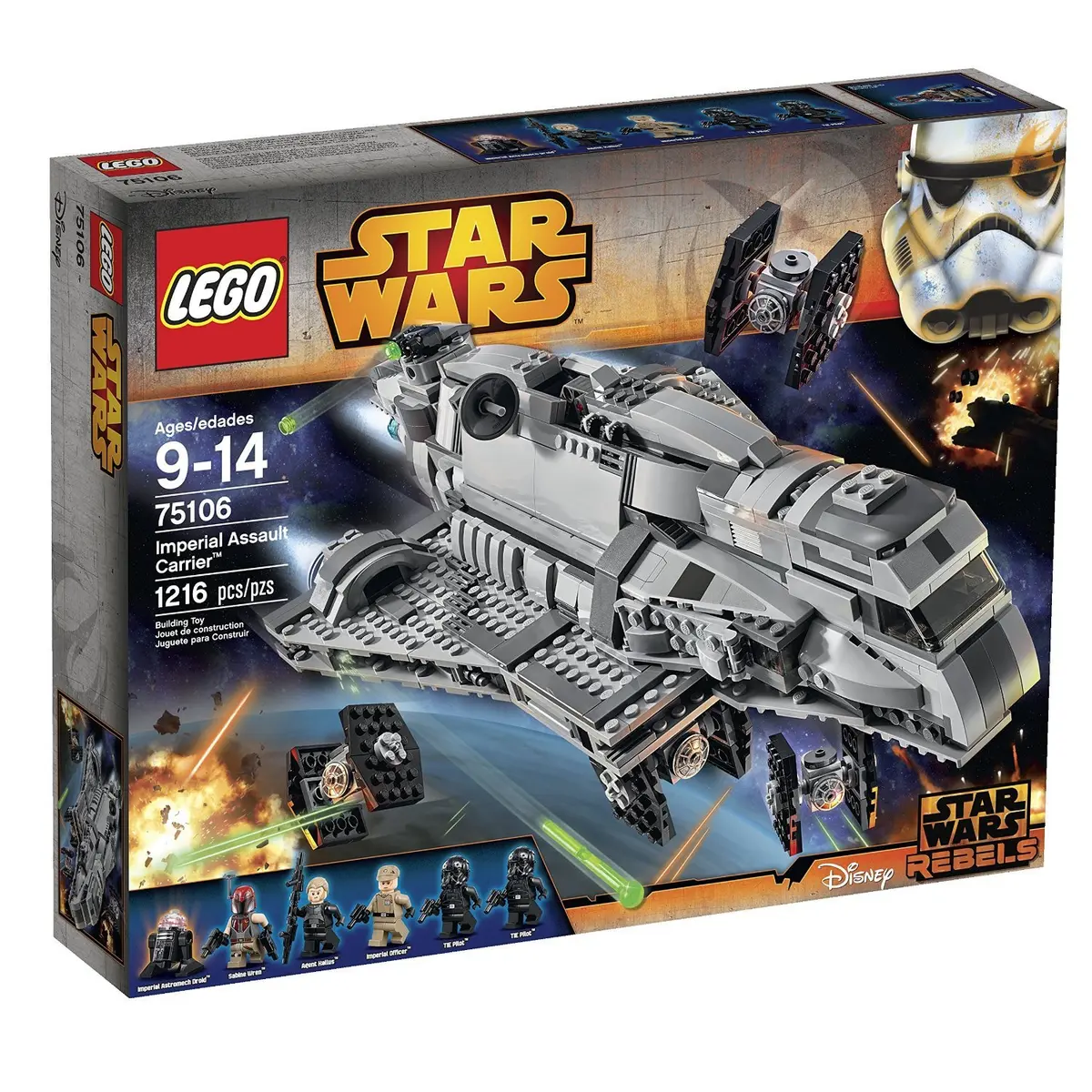 LEGO Star Wars Imperial Assault Carrier 75106 Building Kit | Battle-Ready Star Wars Set for Kids - view 7