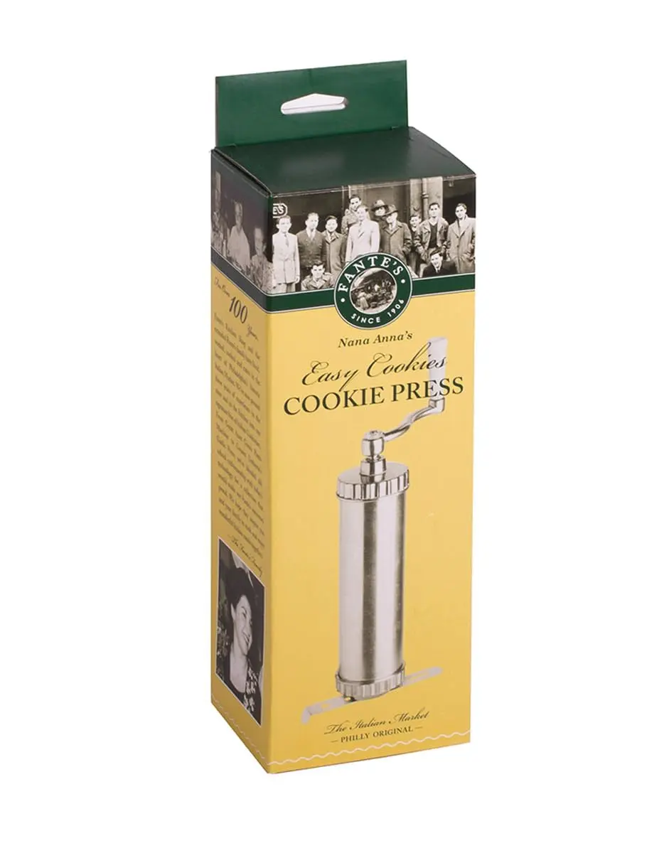 Fante's Cookie Press Silver | Easy Cookie Shapes for Italian Cookies & More - view 5