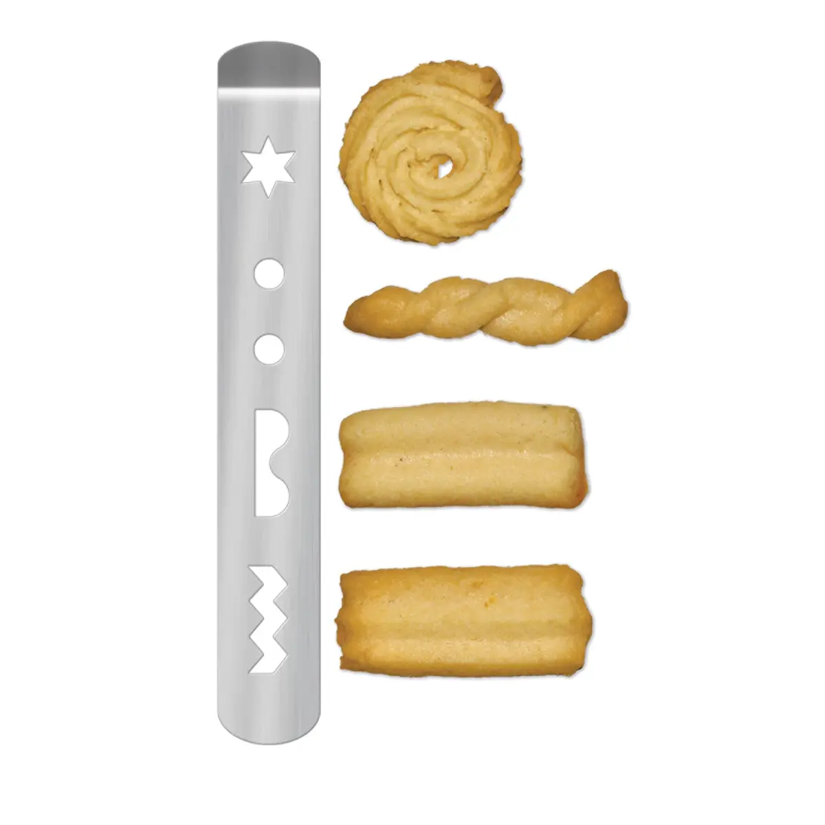 Fante's Cookie Press Silver | Easy Cookie Shapes for Italian Cookies & More - view 3