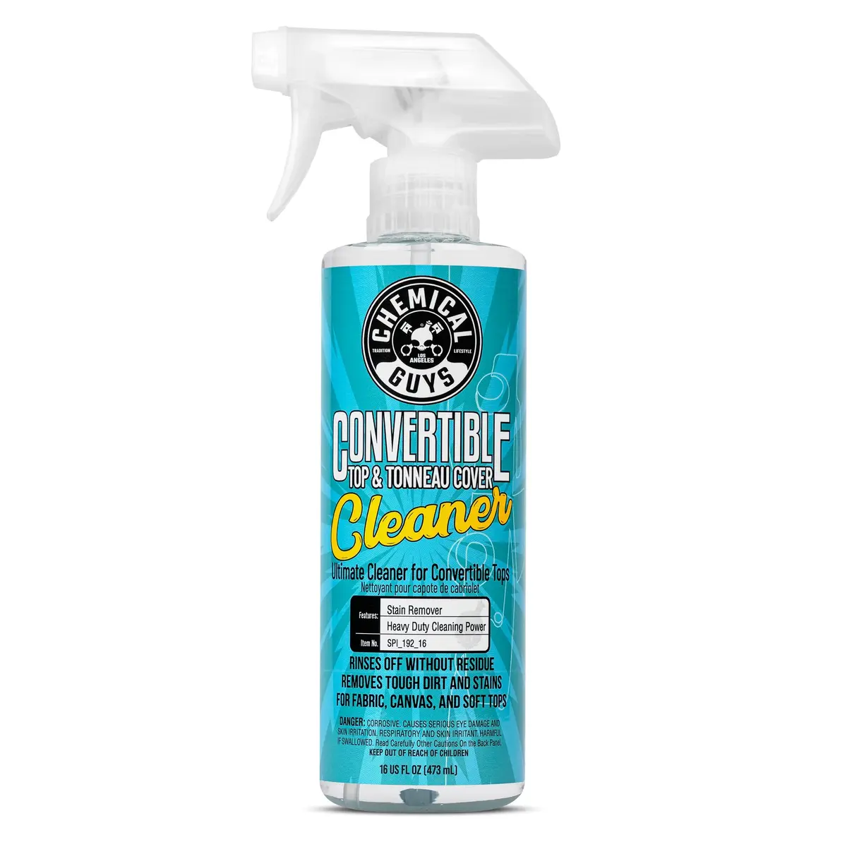 Chemical Guys Convertible Top Cleaner for Fabric & Vinyl 16 oz | Deep Cleaning & Safe for All Materials - main product image