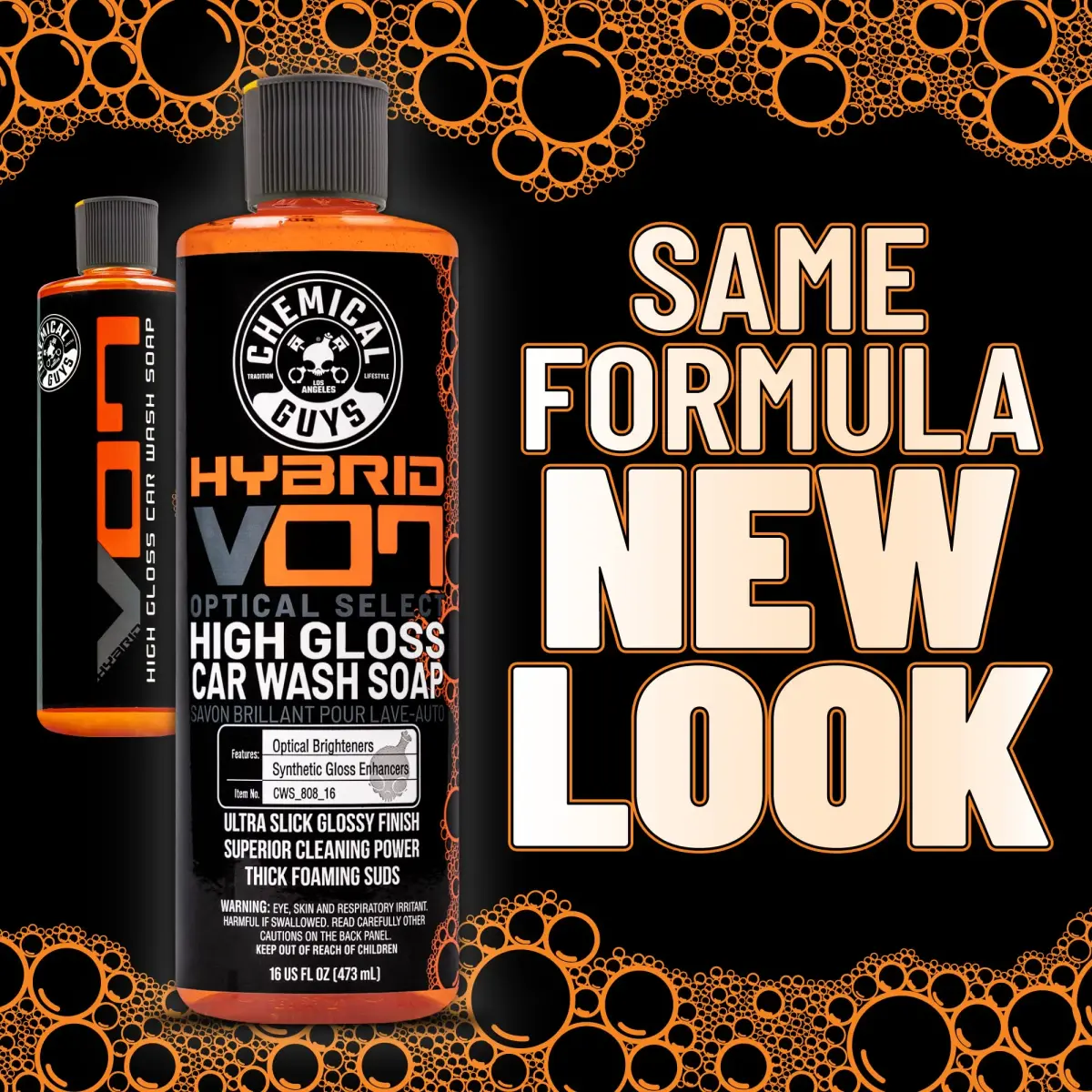 Chemical Guys Hybrid Foaming High Gloss Car Wash Soap 473ml (16 Fl Oz) | pH-Balanced for Wax & Sealant Coats - view 9