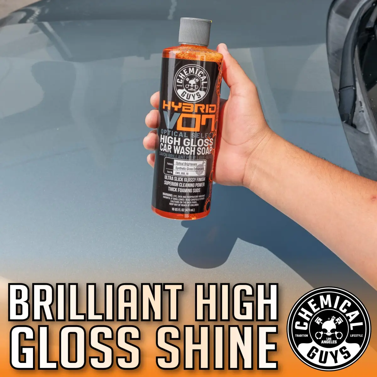 Chemical Guys Hybrid Foaming High Gloss Car Wash Soap 473ml (16 Fl Oz) | pH-Balanced for Wax & Sealant Coats - view 2