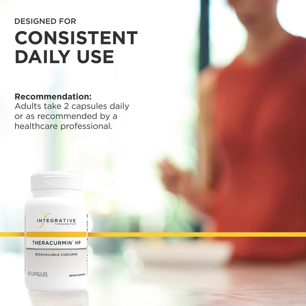 Integrative Therapeutics Theracurmin HP Turmeric Supplement, 60 Capsules | Advanced Bioavailability for Cellular Wellness - view 7