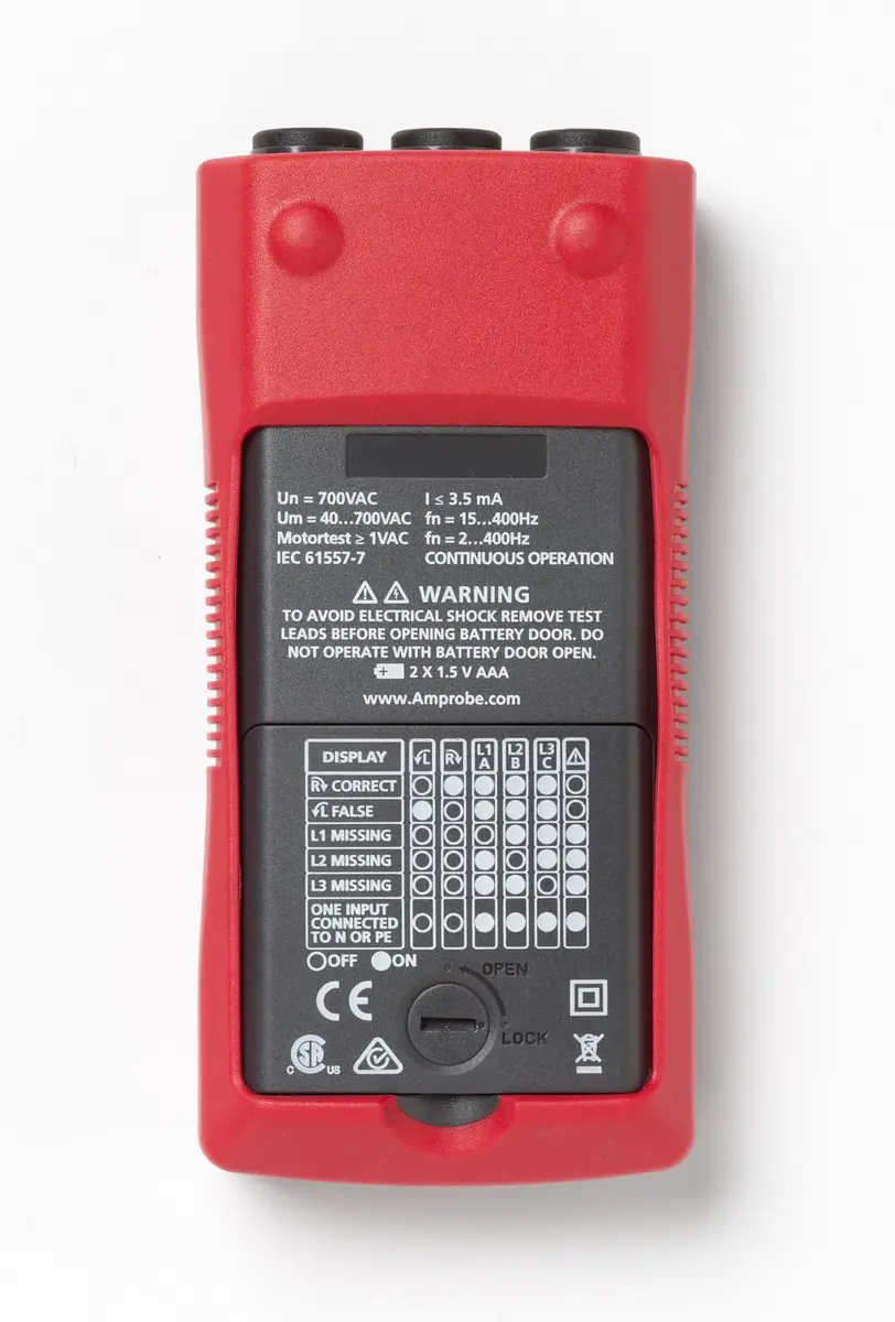 Amprobe PRM-6 Phase Sequence and Motor Rotation Tester | CAT IV 600V, Wireless & Non-Contact Testing - view 2