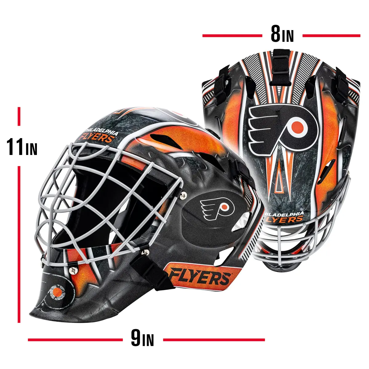 Franklin Sports GFM 1500 NHL Philadelphia Flyers Goalie Face Mask | Youth Street Hockey Protection - view 2