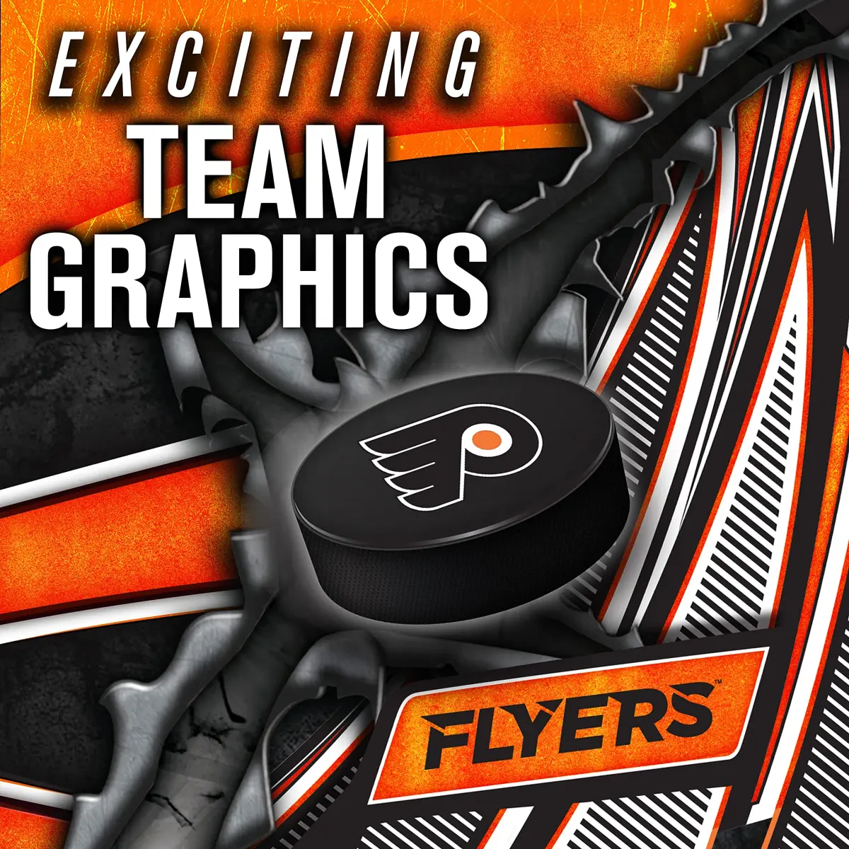 Franklin Sports GFM 1500 NHL Philadelphia Flyers Goalie Face Mask | Youth Street Hockey Protection - view 4
