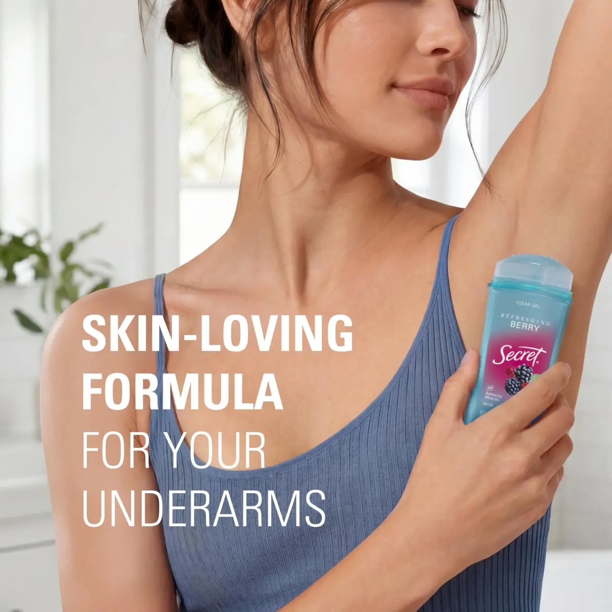 Secret Fresh Antiperspirant Deodorant for Women, 72hr Breathable Sweat & Odor Protection, Clear Gel, Refreshing Berry Scent, 5.2 oz (2.6 oz x 2) | PH Balancing Minerals - view 7