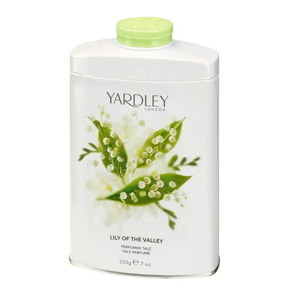 Yardley London Lily of the Valley Perfumed Talc 200g (7.05 oz) | Dermatologist Tested - main product image