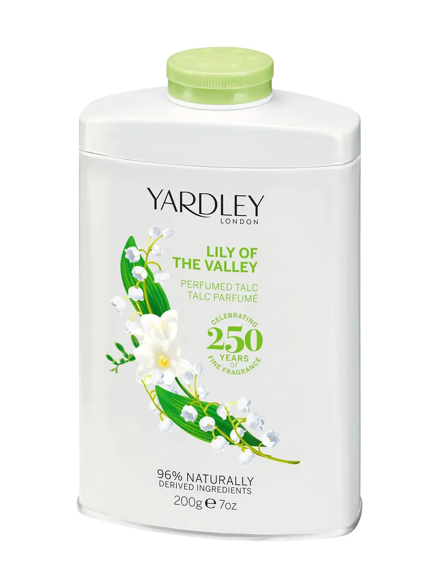 Yardley London Lily of the Valley Perfumed Talc 200g (7.05 oz) | Dermatologist Tested - view 3