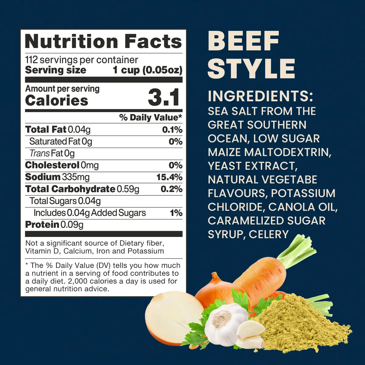 Massel Beef Style Bouillon Powder 168g (5.9 oz) | Gluten & Dairy Free, Low FODMAP Certified - view 6