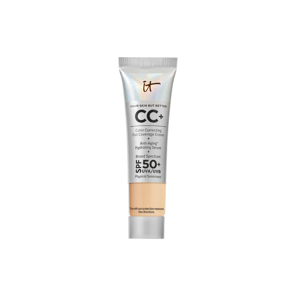 IT Cosmetics Your Skin But Better CC+ Cream SPF 50+ Medium 12ml (0.4 fl oz) | Hydrating Anti-Aging Serum & Sunscreen - main product image