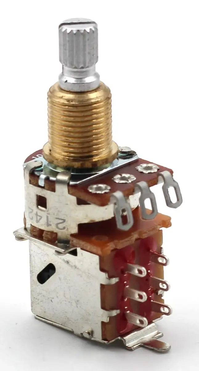 The Art Of Tone 250k Push Pull Potentiometer Short Split Shaft Audio Taper Guitar - view 5