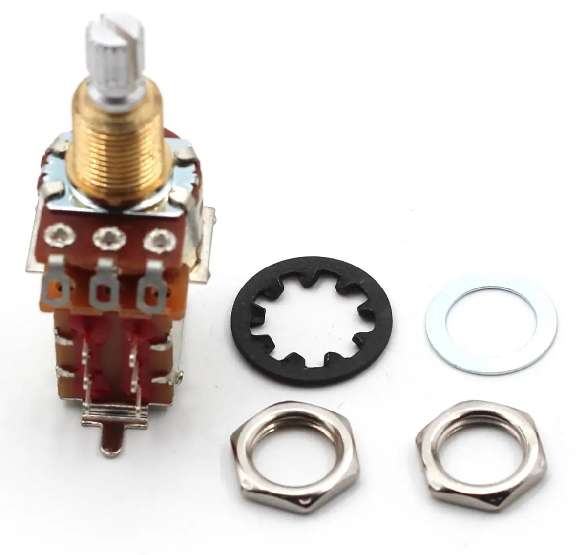 The Art Of Tone 250k Push Pull Potentiometer Short Split Shaft Audio Taper Guitar - view 6