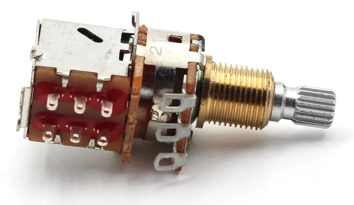 The Art Of Tone 250k Push Pull Potentiometer Short Split Shaft Audio Taper Guitar - view 4