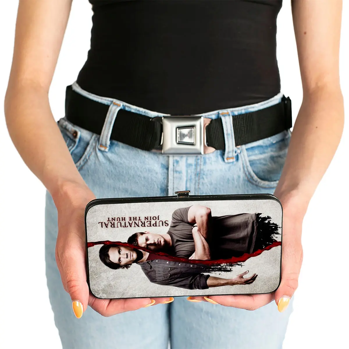 Buckle-Down Women's Buckle-Down Hinge Wallet - Supernatural 7 x 4 Inches | Vegan Leather & Stainless Steel - view 3