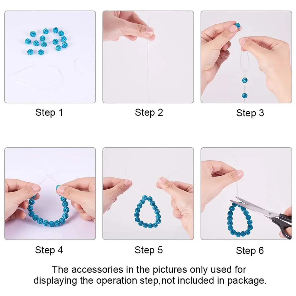 PH PandaHall 0.5mm Clear Nylon Beading Thread | Invisible Jewelry String for Beading & Crafts - view 6
