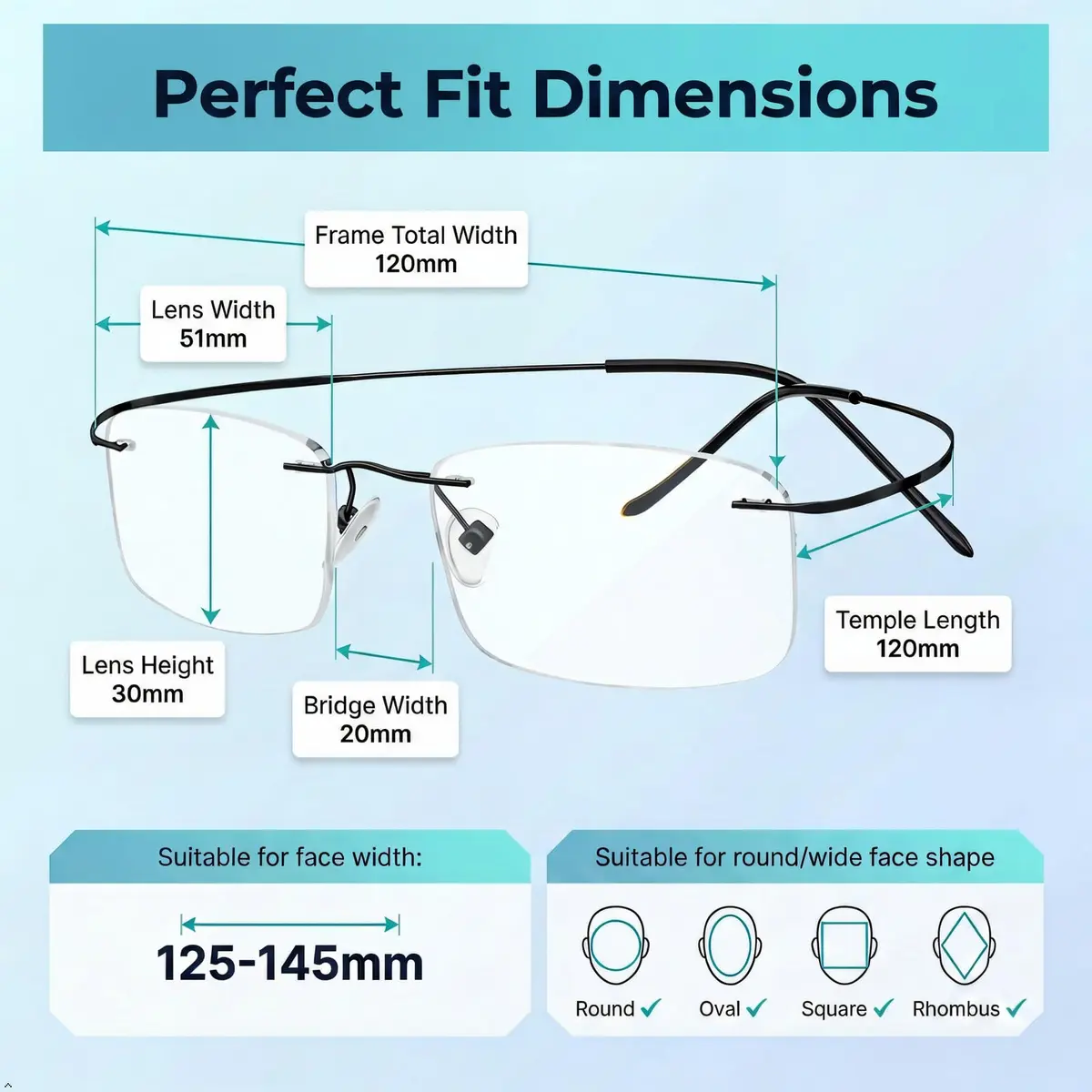 Eyekepper 0.0x Reading Eyeglasses for Men, Oversized Glasses Women, Black | Ultra-Clear Magnified Lenses for Daily Use - view 3