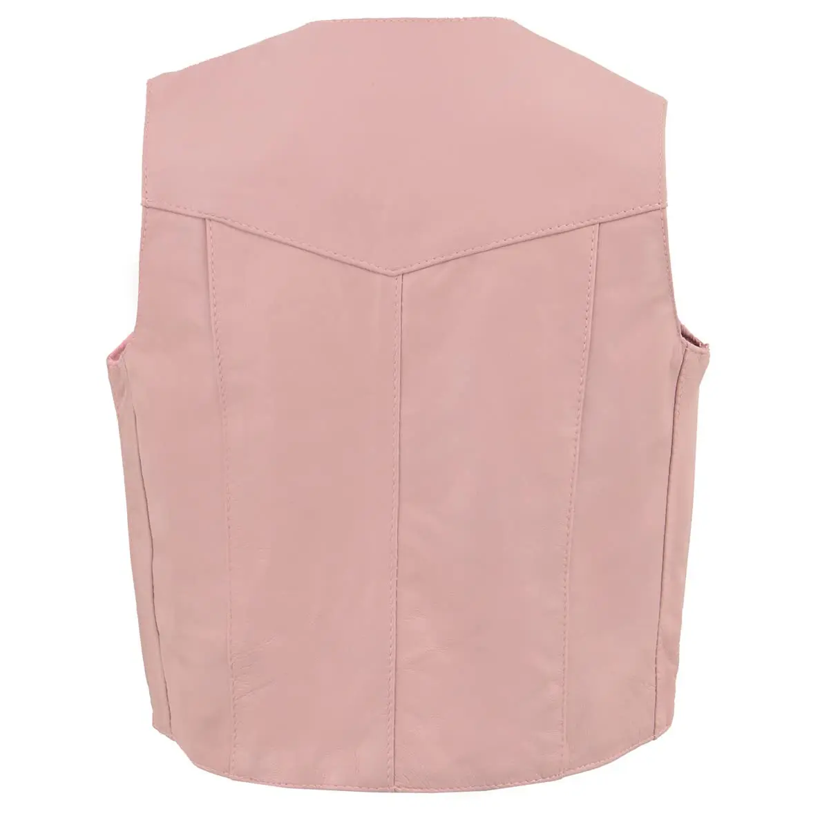 Milwaukee Leather SH2011PINK Girls Pink Leather Vest 2X-Large | Classic Three Snap Design, Fitted Fit, All Seasons - view 2